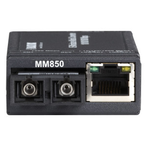 Black Box LGC320A-R5 Gigabit Ethernet to Fiber Industrial Media Converter, Multi-Mode, 850-nm, 0.3 km, SC  